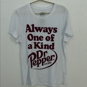 NEW- Dr Pepper White T-Shirt- Size XL